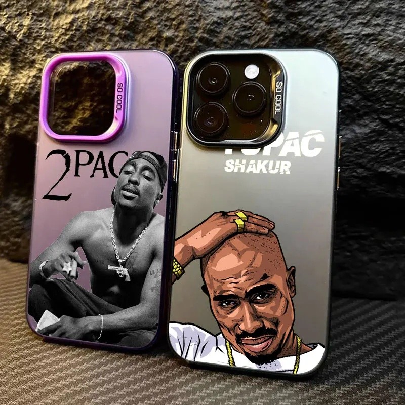 2PAC Tupac SHAKUR-Rapper Hip Hop Coque For Apple iPhone 16e 16 14 15 13 11 Pro Max Plus Case 12 Mini 16e Shockproof Phon