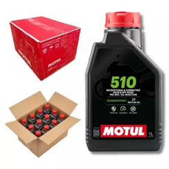 KIT ÓLEO MOTOR 2 TEMPOS MOTUL 510 12 LITROS SEMISSINTETICO ATACADO CAIXA FECHADA
