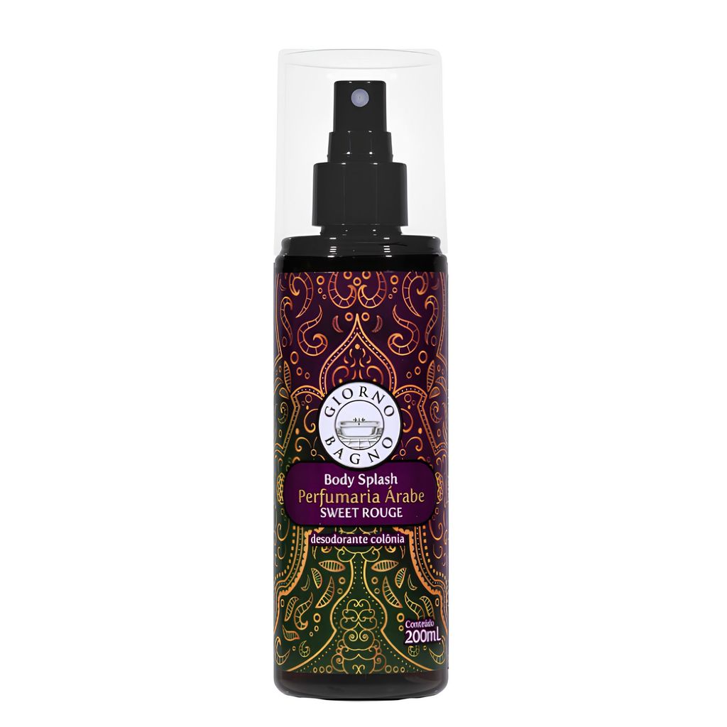 Body Splash Perfumaria Árabe Sweet Rouge Giorno Bagno 200ml Desodorante Colônia Feminino