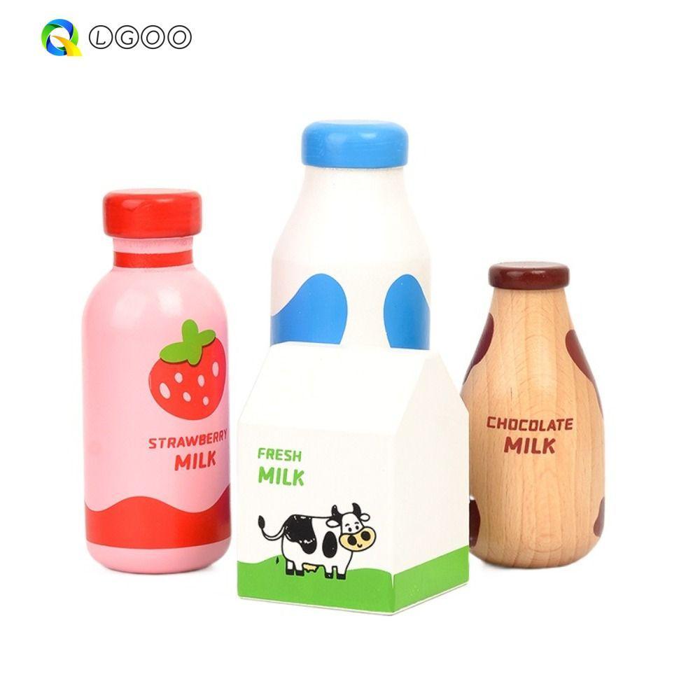 Brinquedo De Garrafa De Bebida LGOO , Brinquedos Educativos De Comida De Cozinha De Jogo De Imitação , De Leite De Simul