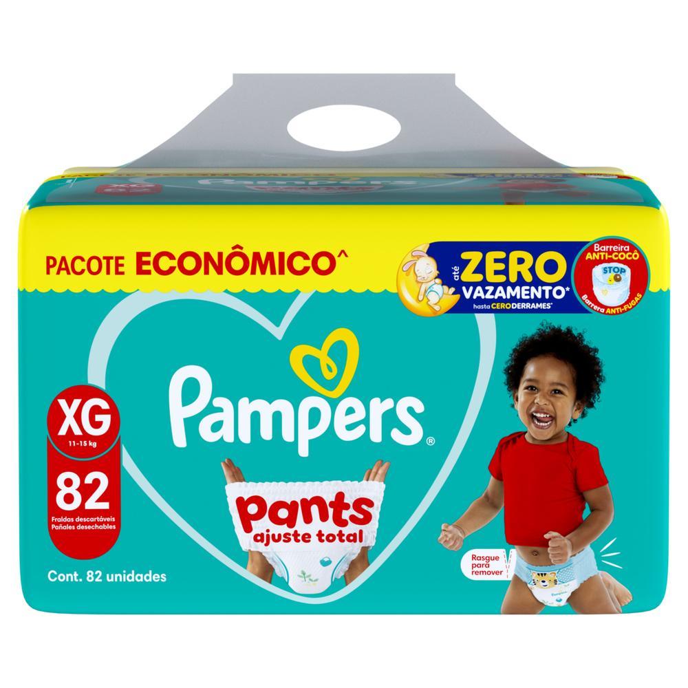 Fralda Pampers Pants Ajuste Total XG 82 unidades Pacote Econômico