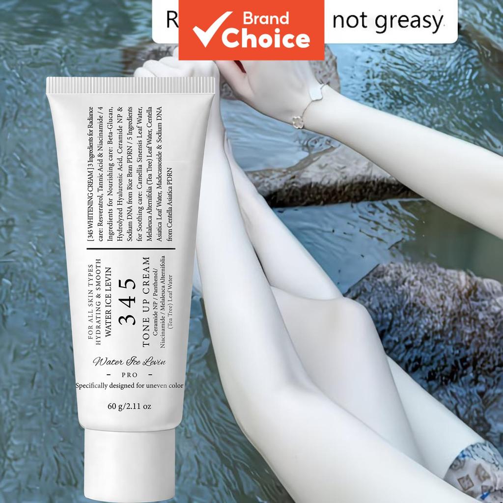 Creme Facial Clareador Água Gelo Levin 345 60g Niacinamida Hidrata e Repara o Tom de Pele Desigual, Calmante Para Todos