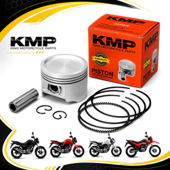 Kit Pistão Anéis Kmp Titan Fan Start Bros 160 Medidas