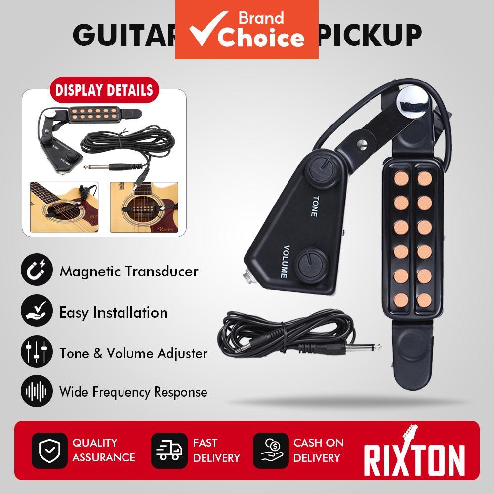 Captador De Guitarra Acústica , Buraco De Som , Transdutor Magnético Com Cabo De Áudio , Peças De Instrumento , Acessóri