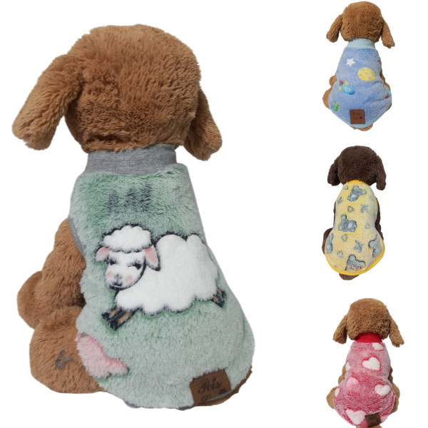 Roupa Pet Regata Microfibra Básica Estampa Sortidas Frio Inverno cachorro