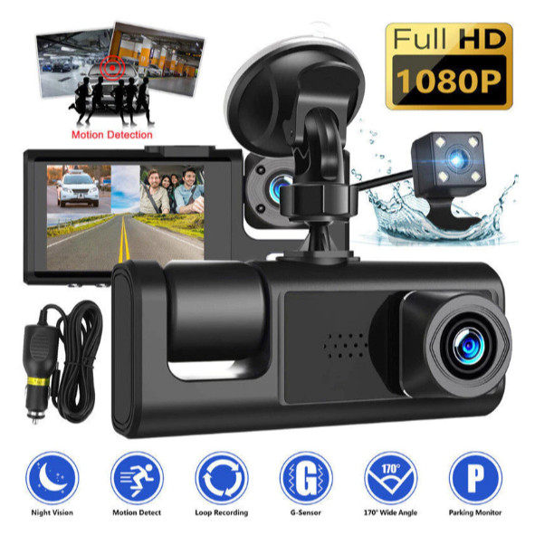 WIFI Gravação De Espelho Retrovisor Lente Dupla De 64GB Monitoramento De Carro HD 1080P Dianteira E Traseira