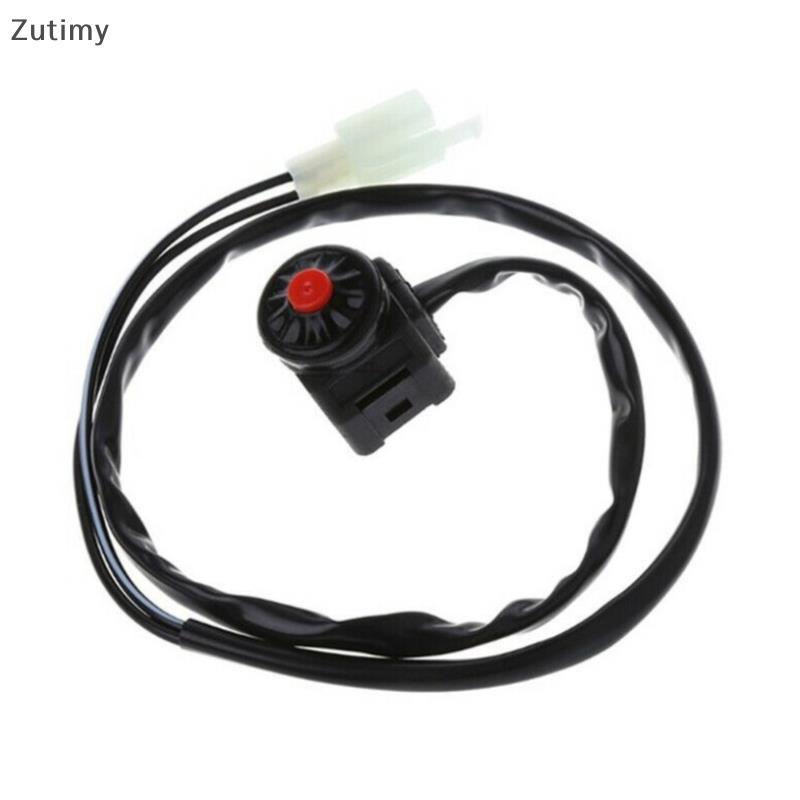 [Zutimy] Interruptor De Matar Motocicleta Botão Vermelho Buzina Starter Dirt Bike Para Guiador De 22 Mm COD