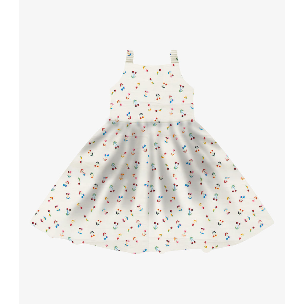 Vestido em Popeline Rovi Kids Bege