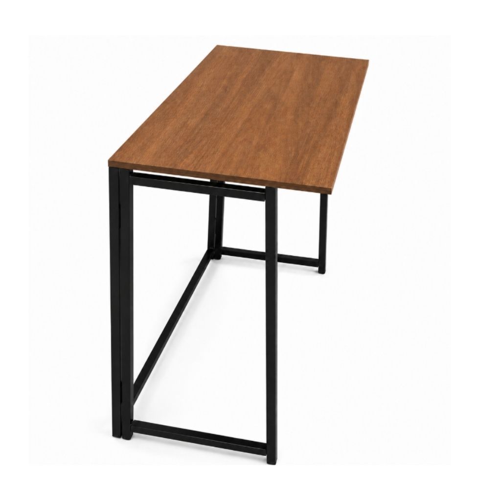 Mesa e Escrivaninha Dobrável Industrial Home Office Prática Aço Reforçado - Estudos, Cantinho do Café, Home Office