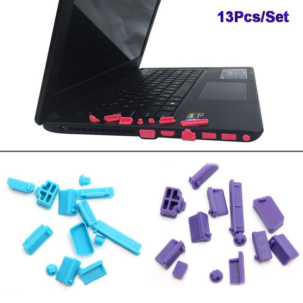 Anti-Poeira Plug 13 Pçs/Set Acessórios De Computador Para Portátil PC Tablet Porta USB Silicone Capa À Prova De
