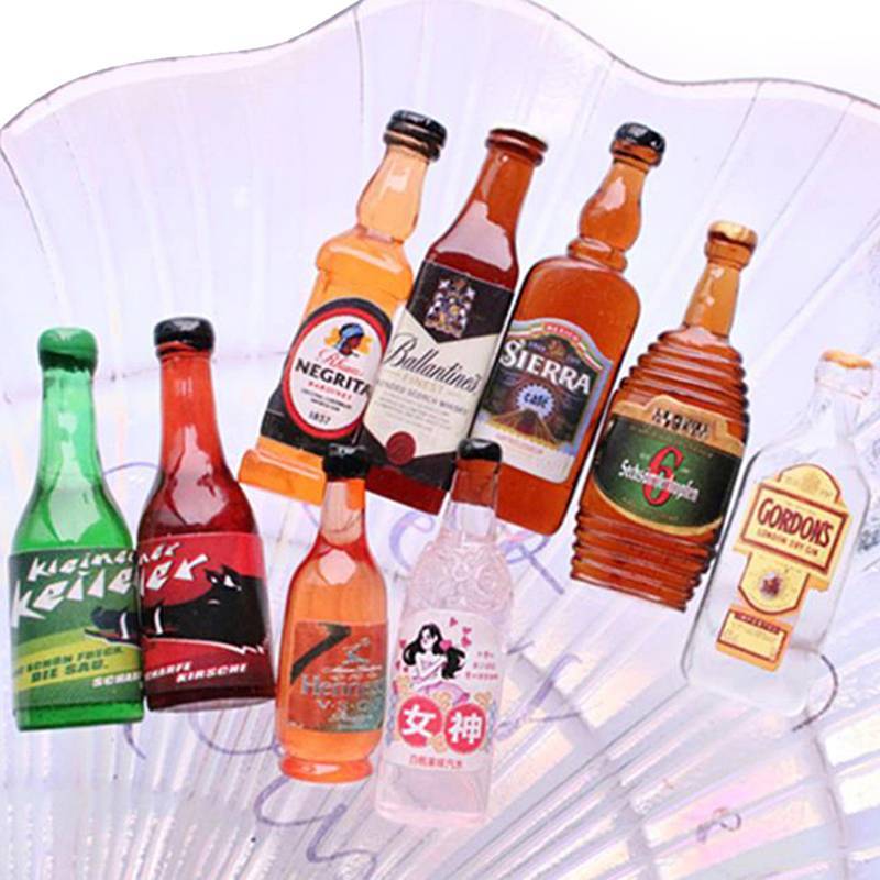 Sellbest 10 Peças 1 : 12 Casa De Bonecas Em Miniatura Modelo De Bebidas Boneca Acessórios De Comida De Cozinha .