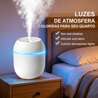 2 Peças Umidificador Atomizador De Ar Doméstico Portátil Umidificador De Escritório De Grande Capaci