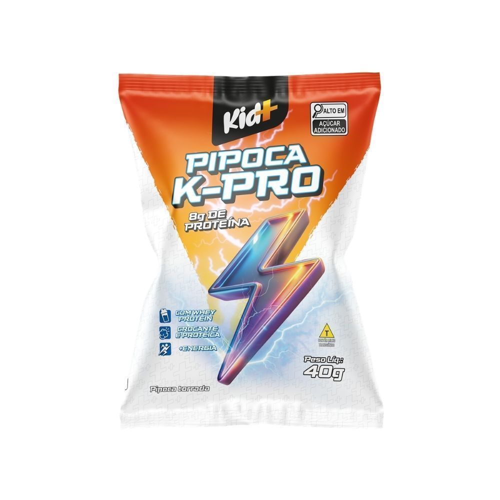 Pipoca Torrada k-Pro Kid Mais 8g de Proteina 40g
