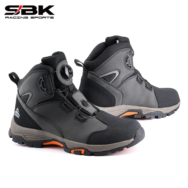 Sbk Botas de ciclismo masculinas motocicleta Commuter sapatos de ciclismo quatro estações à prova d'água resistente a ch