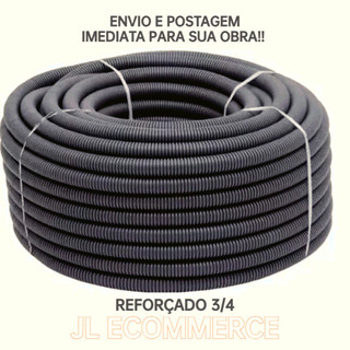 KIT Conduite 3/4 eletroduto 50M cinza Pead Reforcado Envio Imediato! Extra Forte