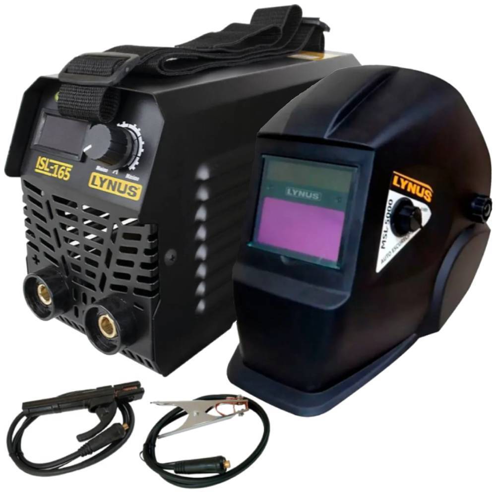 Inversora de solda 120A eletrodo e Tig DC ISL165S + Máscara de solda automática 