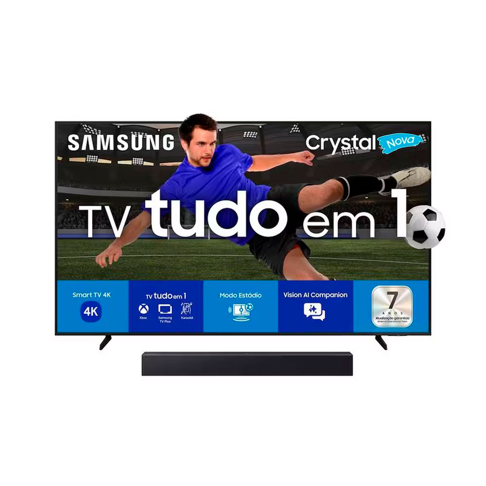Smart TV 55 4K 55U8600F mais Soundbar HW-B400F 40W Samsung
