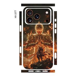 Estilo chinês dragão tigre besta mítica adequado para Apple 17Pro filme traseiro do telefone móvel iPhone16 filme trasei