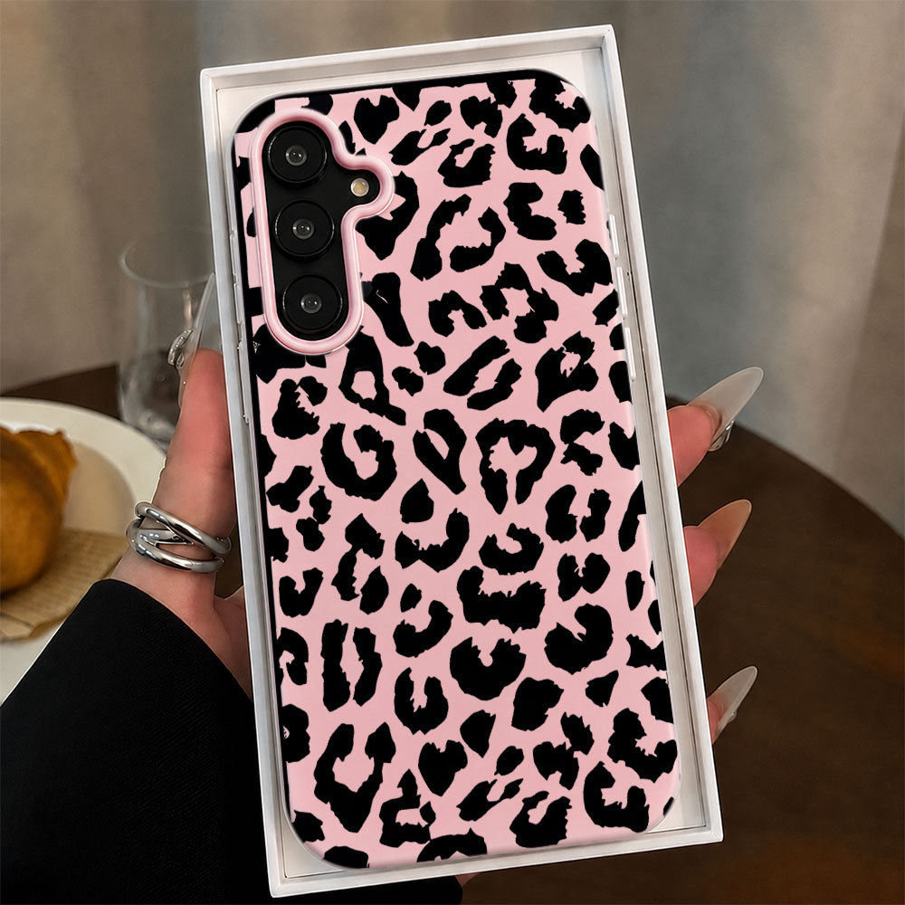 Leopardo Preto Capa Para Samsung Galaxy A16 A06 A36 A56 A17 A13 A14 A23 A03 A06 A11 A20 A32 A34 A51 A52 S24 S25 Capinha