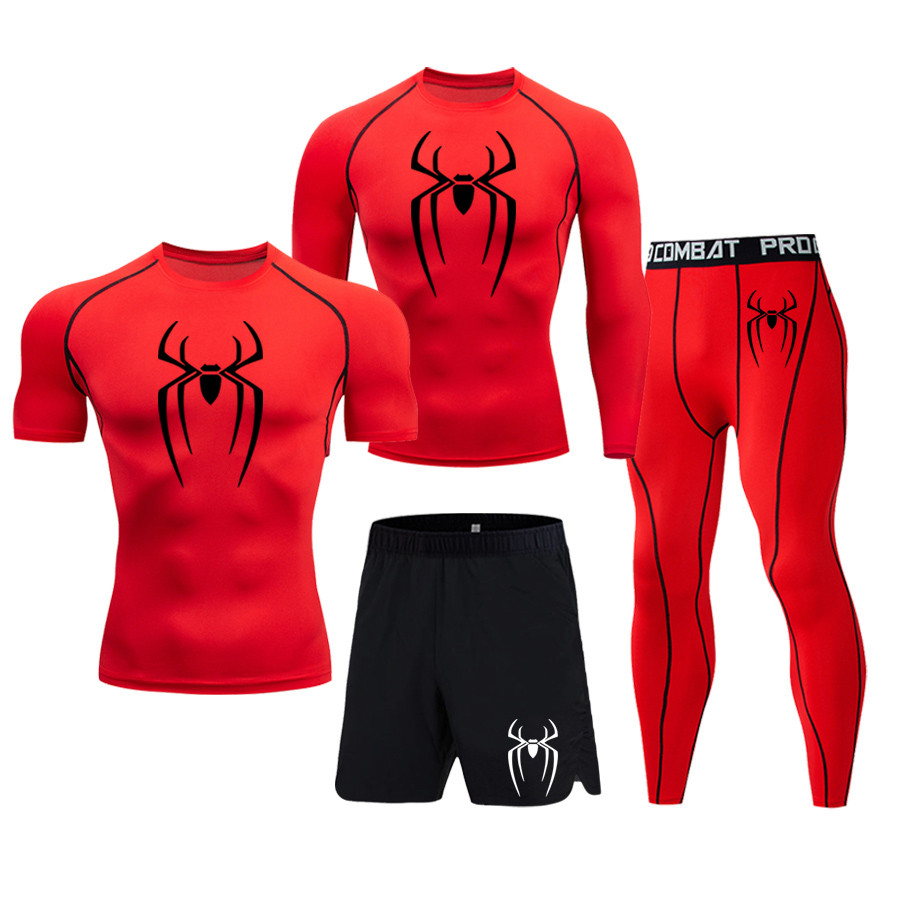 Conjunto Esportivo Masculino De Compressão , Camiseta , Calças , Shorts , Jaqueta De Corrida , Academia , Fitness , Rash