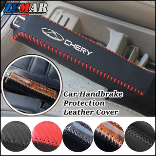 Capa Protetora Universal Chery para Freio de Mão de Carro, Couro, Decoração, Acessórios Internos Tiggo 8 Pro 7 P 4NBM