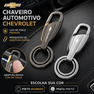 Chaveiro De Carro De Metal Chevrolet Clipe De Liga De Zinco Para Rastreador LT LTZ Premier RS Midnight Equinox Captiva M
