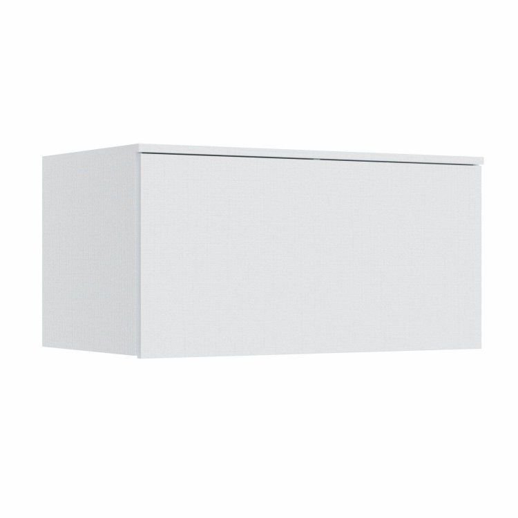 Módulo Aéreo para Quarto 1 Porta Basculante Requinte+ Móveis Castro Branco/Line Branco Line