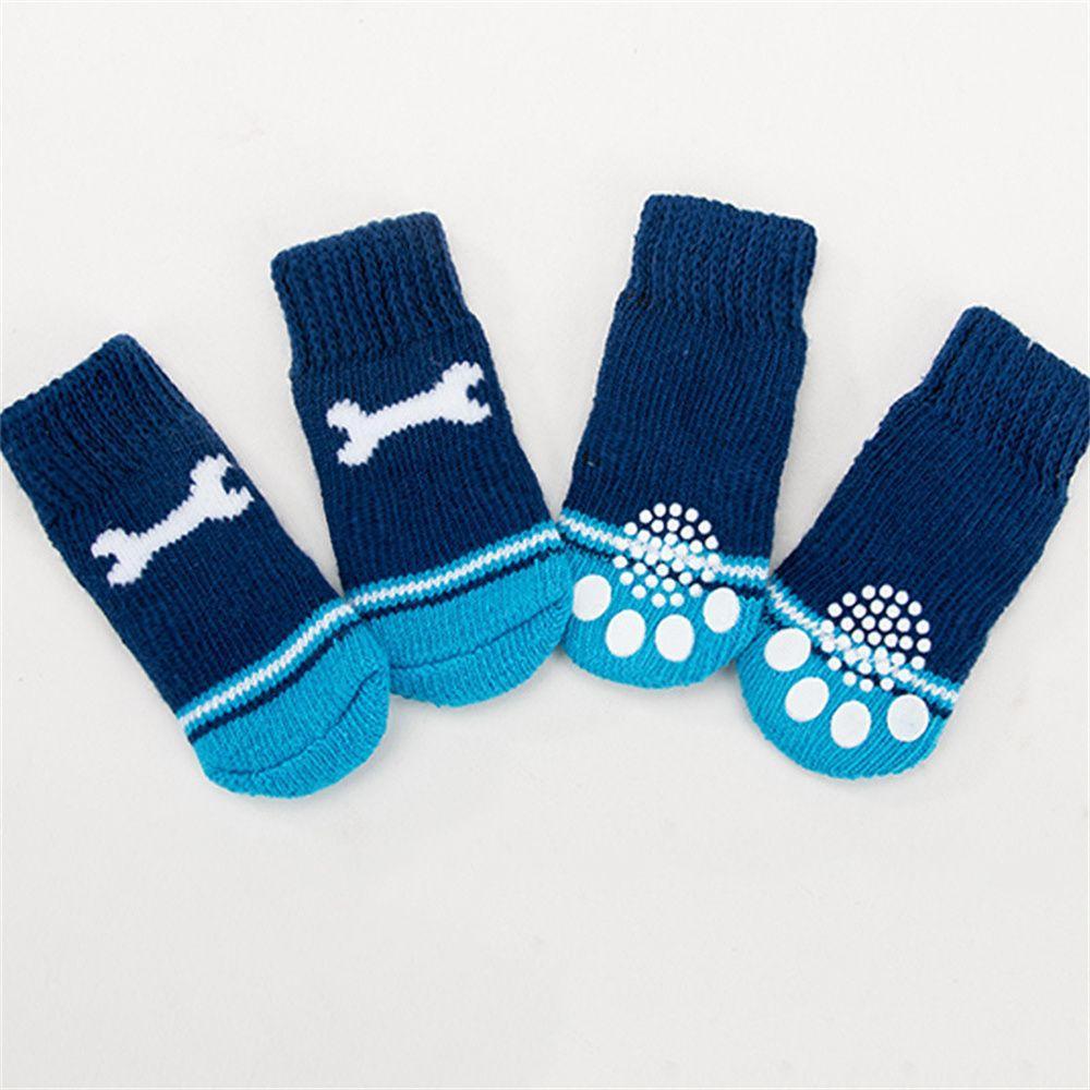 Meias De Algodão Sola Antiderrapante Universal Para Cães E Gatos Multiestilo Não É Fácil De Cair Resilientes A