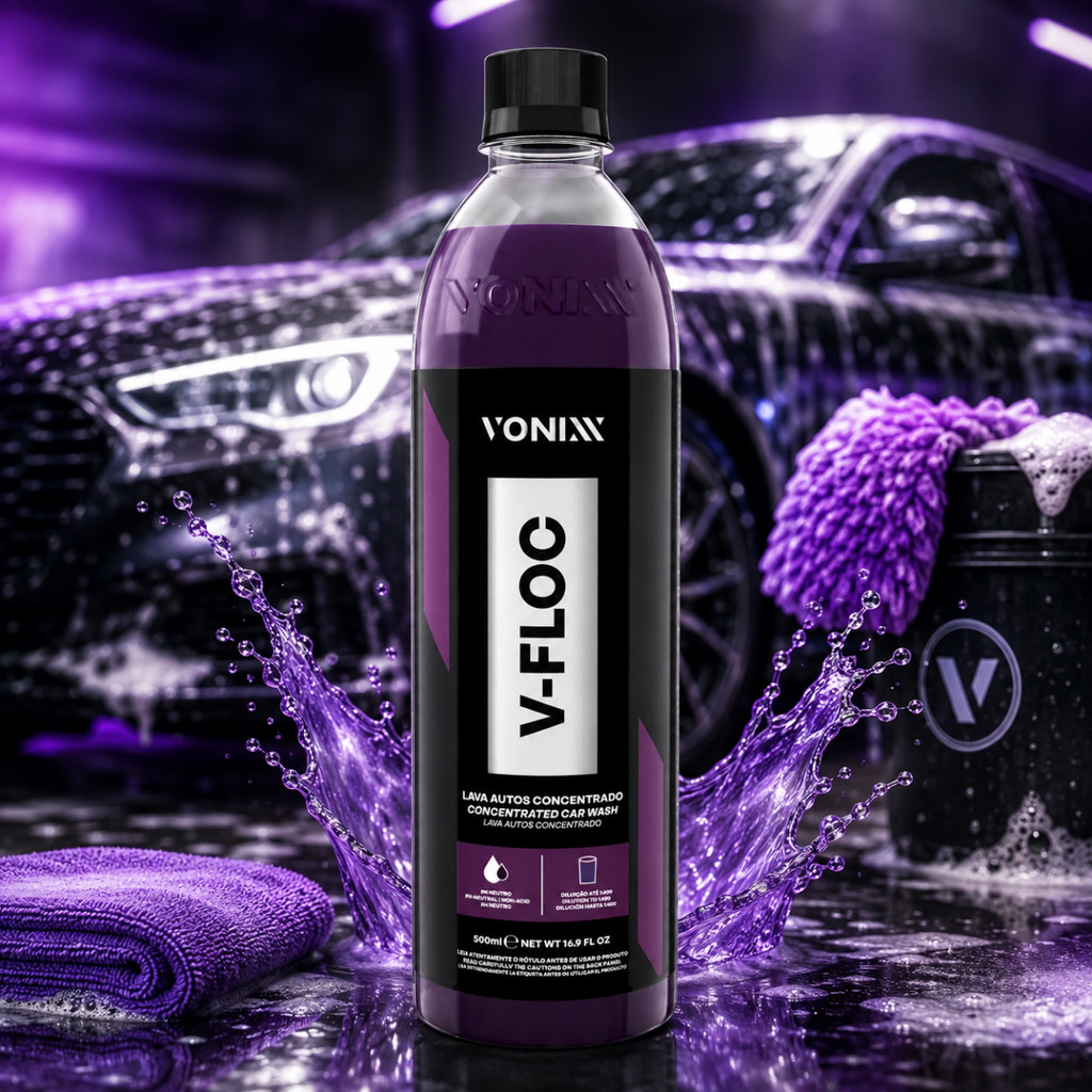 Shampoo Automotivo Neutro Concentrado V-floc Vonixx 500ml