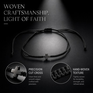 Pulseira popular de obsidiana entrelaçada, joia de design exclusivo, acessório unissex personalizado 4ZRU