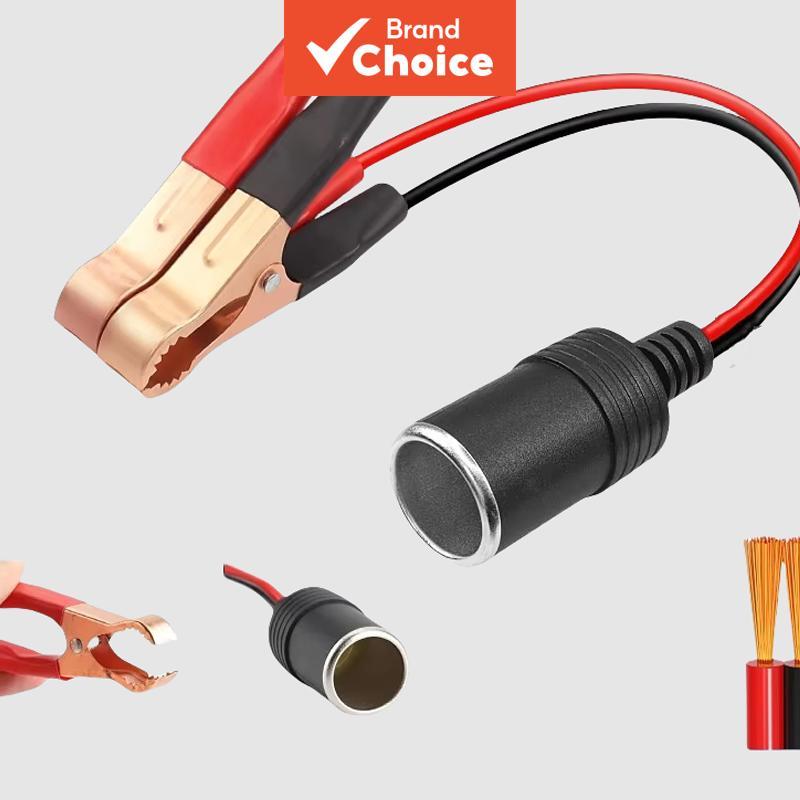 Saimili 12v Adaptador De Clipe De Bateria De Carro De Cobre Puro De Alta Potência Para Soquete De Isqueiro Uso Automotiv