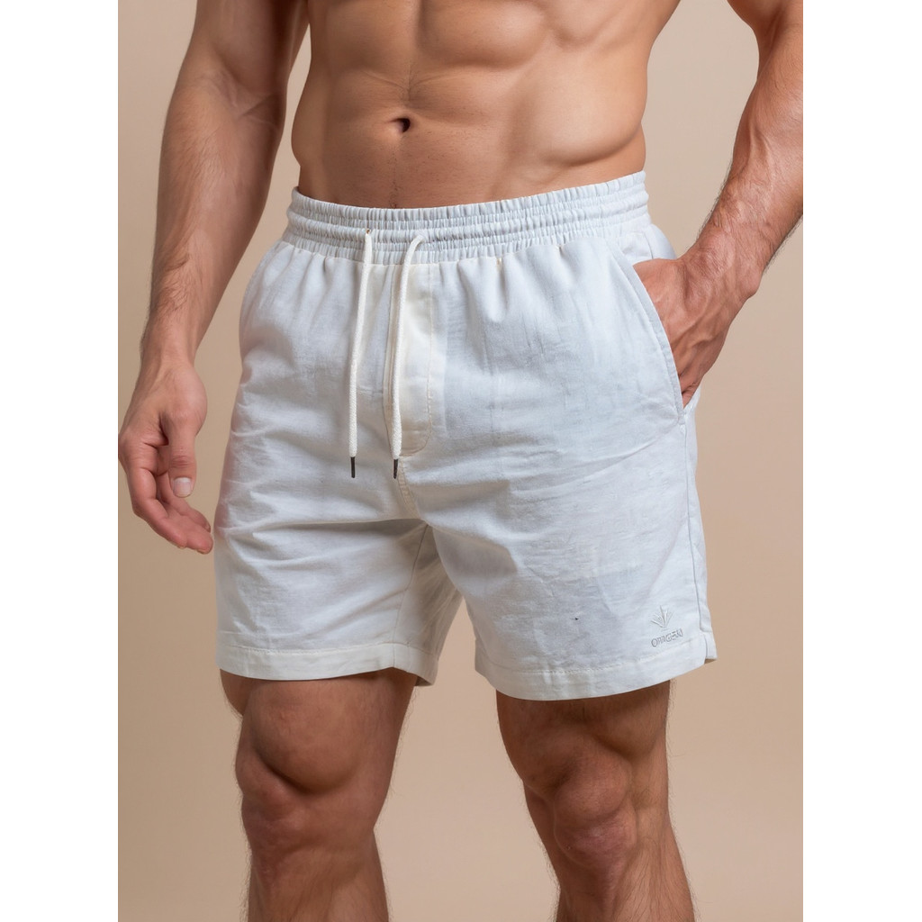 Kit 3 Bermudas Masculinas Linho Elastano Praiana Confortável Verão — Coisas da Jô