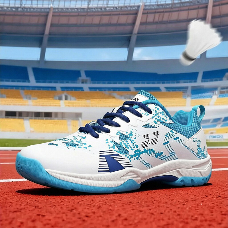 Arco estabilizador Badminton sapatos textura antiderrapante respirável casal treinamento