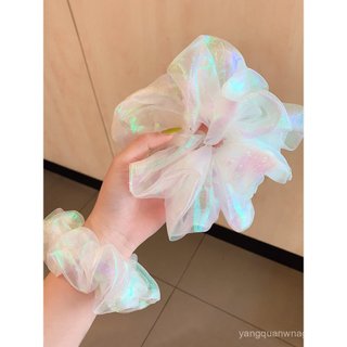 Influenciador ins sereia Ji Super fada Net gaze porco Scrunchy anel de cabelo High-End sentimento elegante estilo Mori e