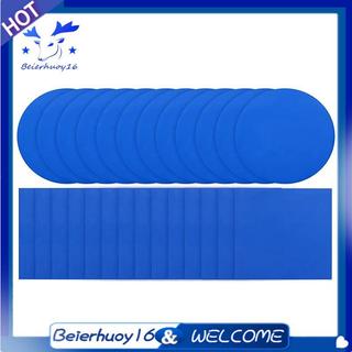 50 Kit De Reparo De Remendo De Piscina De PVC Autoadesivo Azul Forro Para Piscinas Produtos Infláveis De Barco