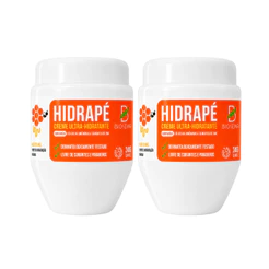 Kit 2 Unidades Creme Hidratante para Pés Ureia Mel Hidrapé BioSeiva Rachaduras Calosidades 240g