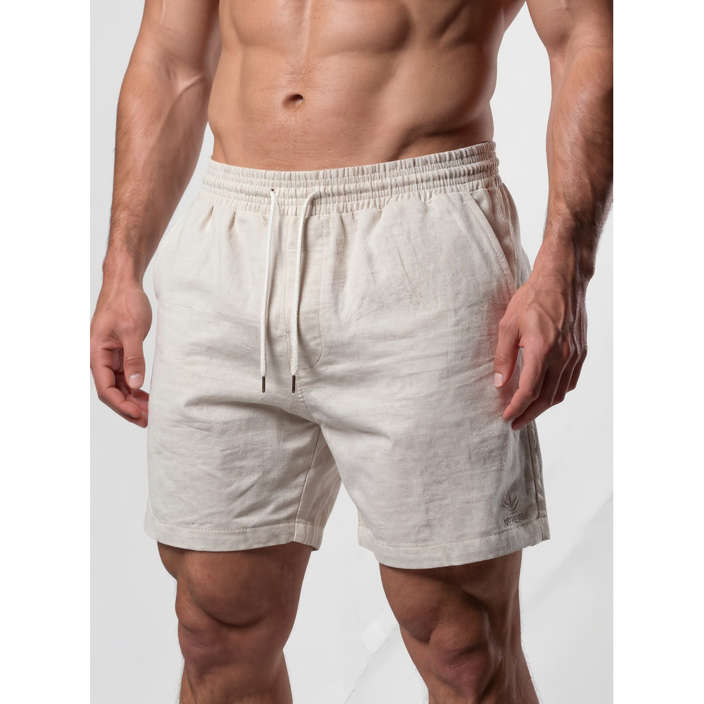 Kit 2 Bermudas Masculinas Linho Elastano Praiana Confortável Verão — JC Store