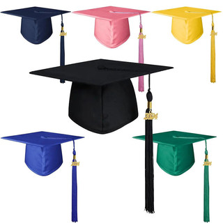 Chapéu de médico chapéu de formatura chapéu acadêmico chapéu de solteiro adulto cartola instrutor chapéu com ano cartão 