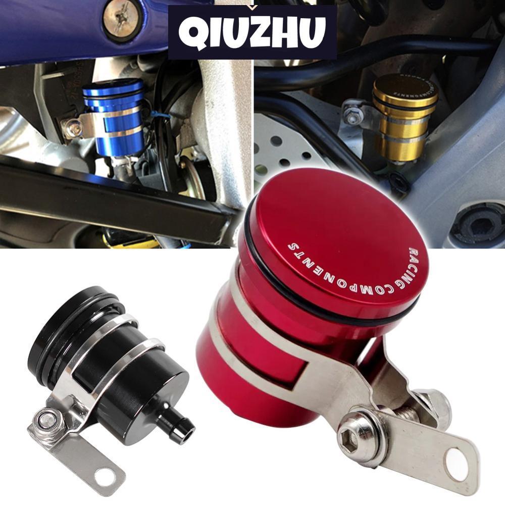 QIUZHU Universal Liga De Alumínio Da Motocicleta Reservatório Fluido Freio Moto Tanque Embreagem Traseira Copo Óleo Nova