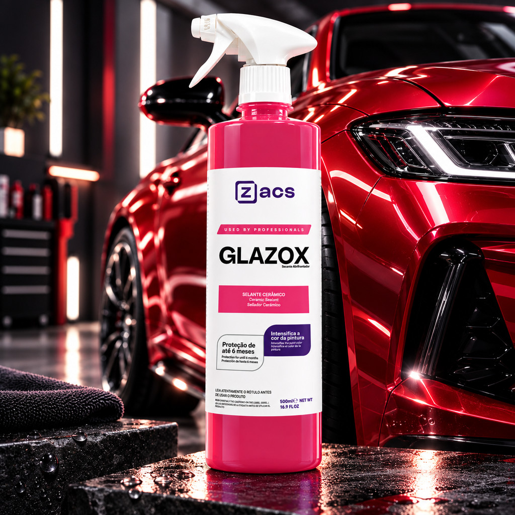 Selante Cerâmico Zacs Glazox 500ml Proteção E Brilho Para Pintura