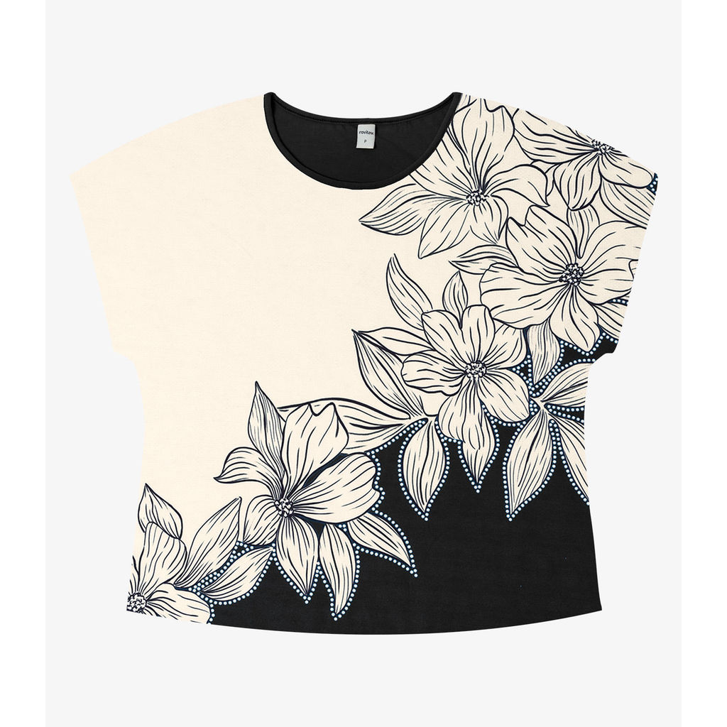 Blusa Feminina Manga Curta Rovitex Preto