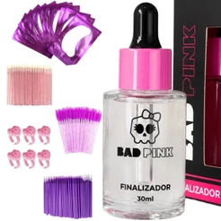 Finalizador Bad Pink 30ml Para Extensão De Cílios Fio A Fio