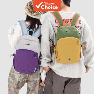 Mochila leve colorida em nylon dobrável, mochila casual de viagem, mini mochila esportiva ao ar livre, bolsa escolar