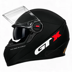Capacete Moto Fechado Fw3 GTX Comfort Preto Fosco Com Óculos Interno Escuro Viseira Cristal Anti Risco Tamanho 56 58 60