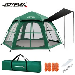 Barraca 5-6 Pessoas Impermeável 2000mm Acampamento Barraca 290*250*155cm Tecido Oxford