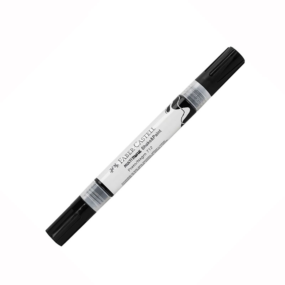 Pincel marcador multisuperfícies Multimark Preto MM/SPPT712\357119 Faber-Castell