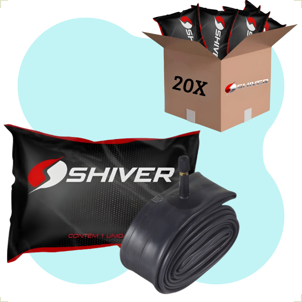 20 UNIDADES KIT CAMARA DE AR SHIVER BICICLETA INFANTIL ARO 24 175 195MM ATACADO REVENDA BICO GROSSO