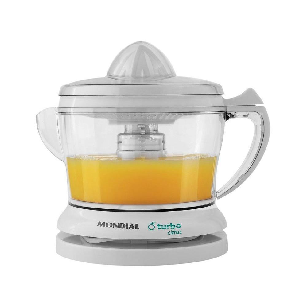 Imagem Espremedor de Frutas Mondial Turbo Citrus E-01 Elétrico 25W Branco