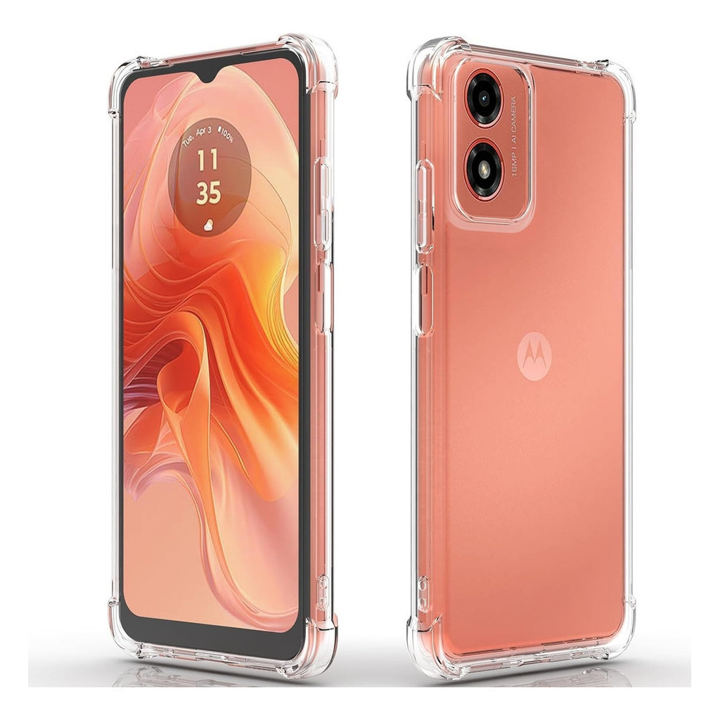 Capa Case Capinha Anti Impacto Compatível Com Motorola Moto G04 + Película 3D Vidro Temperado — imagem 2 de 2