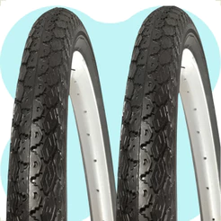 Par Pneu Bike 26 x 1.1 / 2 X 2 Barra Forte Monark Tropical Manga Turbo Pirelli Motorizada Montadinha